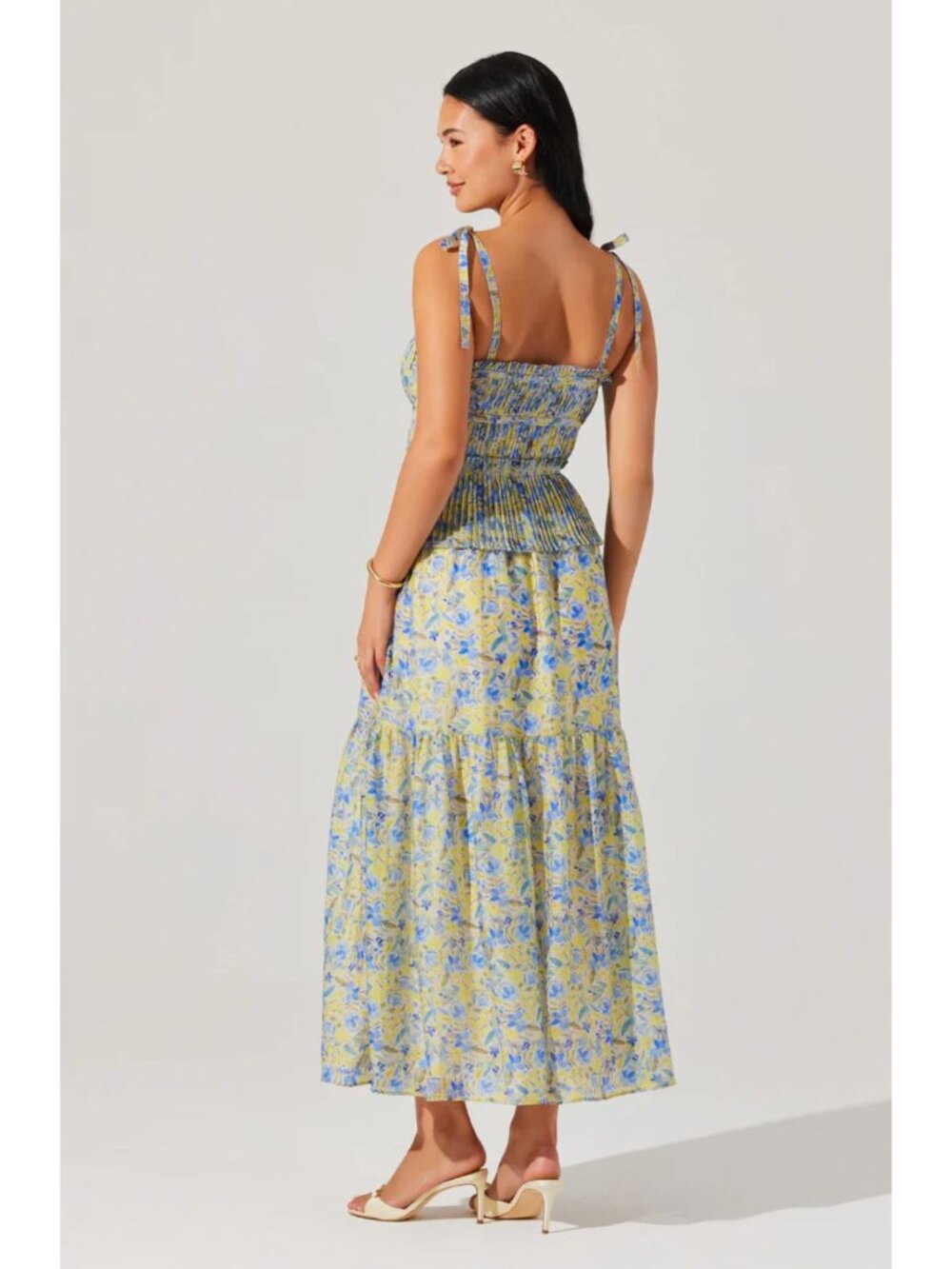 ASTR The Label Multicolor Ethelind Floral Pleated Maxi Dress Size 3X 36782 - Picture 4 of 14